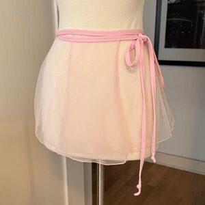 Vintage 1980’s Ballet Sheer Wrap Pink Skirt One Size